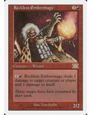 Magic: The Gathering Reckless Embermage (201) Heavily Played
