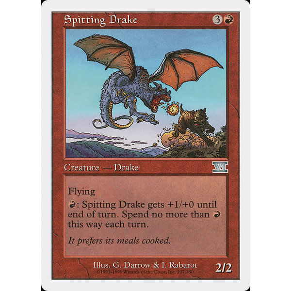 Magic: The Gathering Spitting Drake (207) Moderately Played