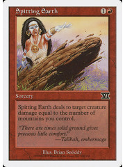 Magic: The Gathering Spitting Earth (208) Moderately Played