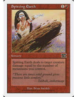 Magic: The Gathering Spitting Earth (208) Moderately Played