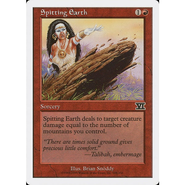 Magic: The Gathering Spitting Earth (208) Moderately Played