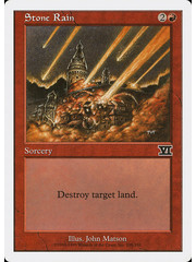 Magic: The Gathering Stone Rain (209) Heavily Played