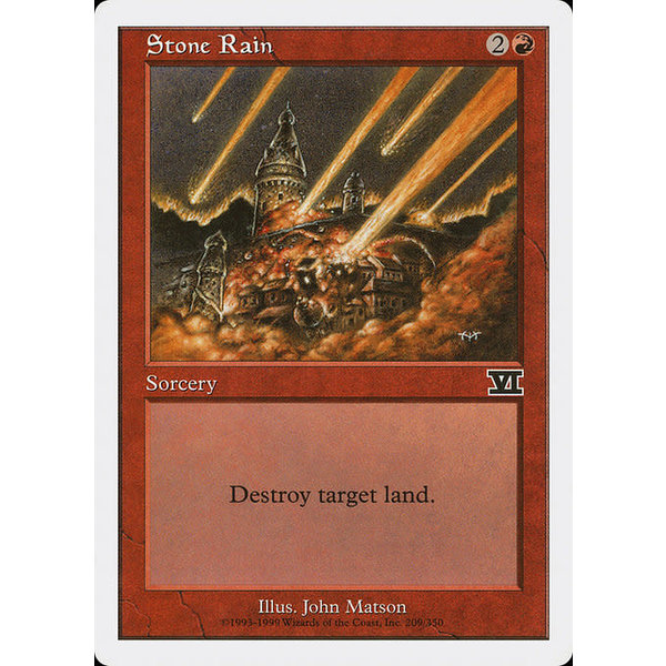 Magic: The Gathering Stone Rain (209) Heavily Played