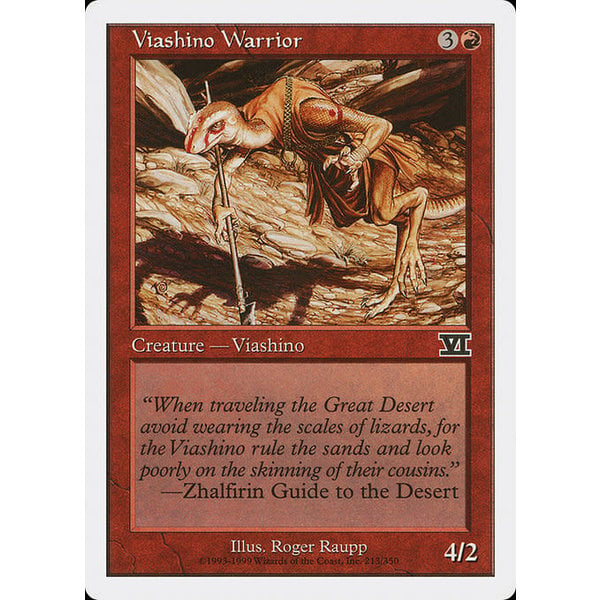 Magic: The Gathering Viashino Warrior (213) Heavily Played