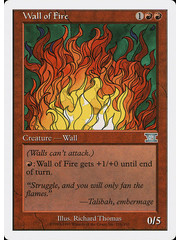 Magic: The Gathering Wall of Fire (216) Moderately Played