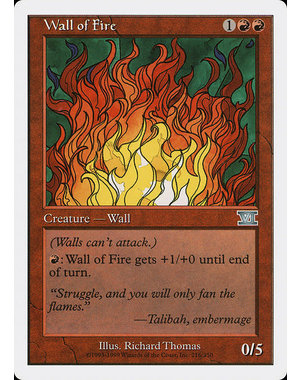 Magic: The Gathering Wall of Fire (216) Moderately Played