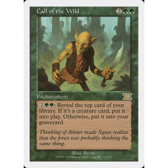 Magic: The Gathering Call of the Wild (218) Damaged