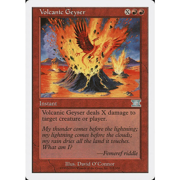 Magic: The Gathering Volcanic Geyser (215) Heavily Played