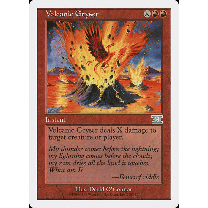 Magic: The Gathering Volcanic Geyser (215) Heavily Played