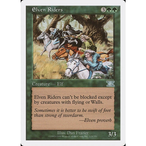 Magic: The Gathering Elven Riders (225) Moderately Played