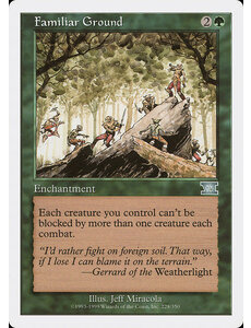 Magic: The Gathering Familiar Ground (228) Moderately Played