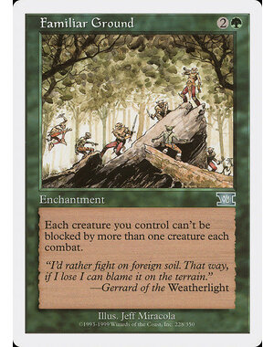 Magic: The Gathering Familiar Ground (228) Moderately Played