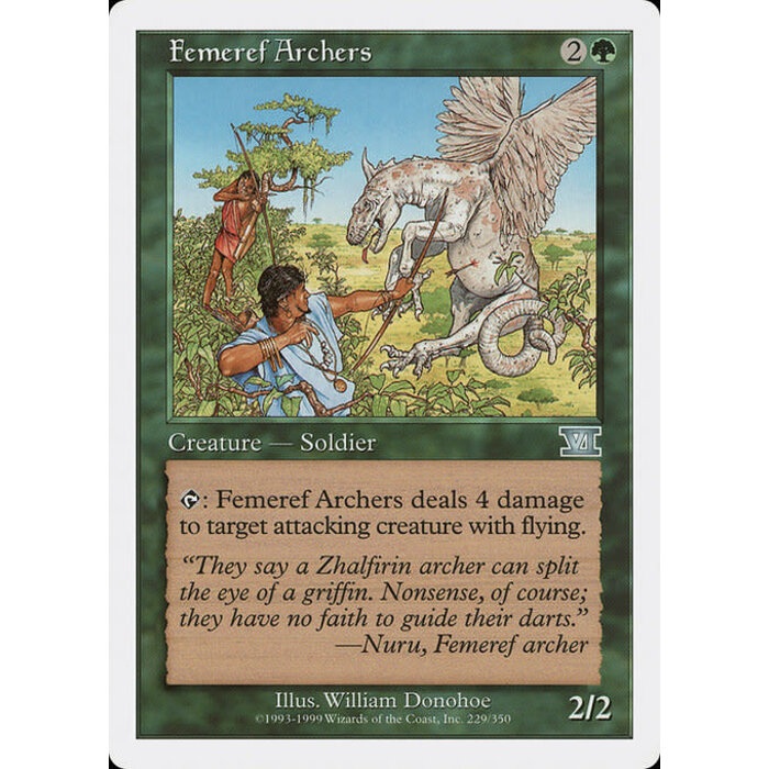 Magic: The Gathering Femeref Archers (229) Moderately Played