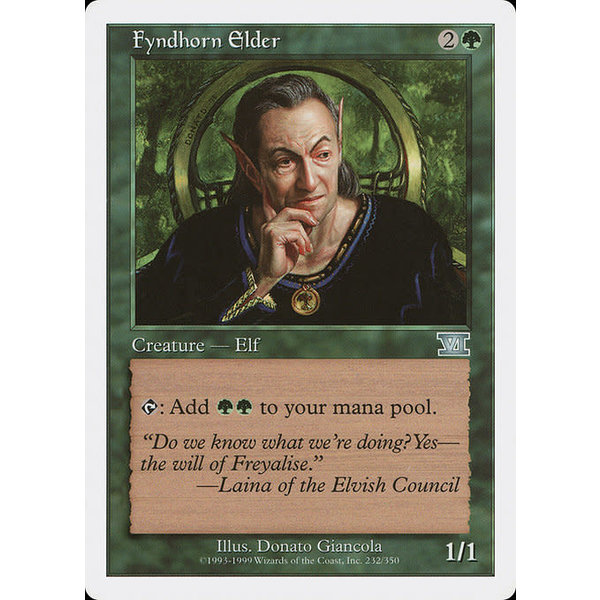 Magic: The Gathering Fyndhorn Elder (232) Moderately Played