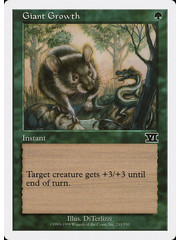 Magic: The Gathering Giant Growth (233) Moderately Played