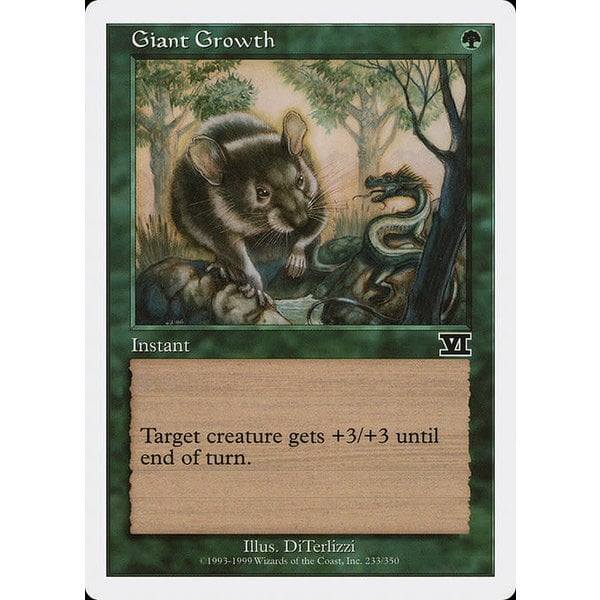 Magic: The Gathering Giant Growth (233) Moderately Played