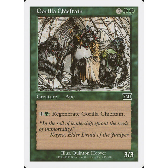 Magic: The Gathering Gorilla Chieftain (235) Moderately Played