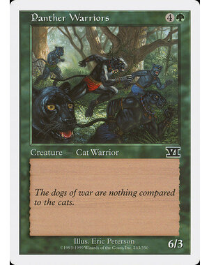 Magic: The Gathering Panther Warriors (243) Heavily Played