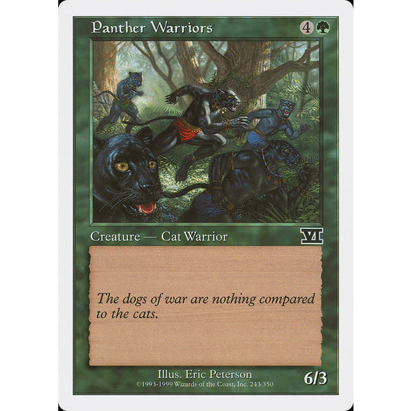 Magic: The Gathering Panther Warriors (243) Heavily Played