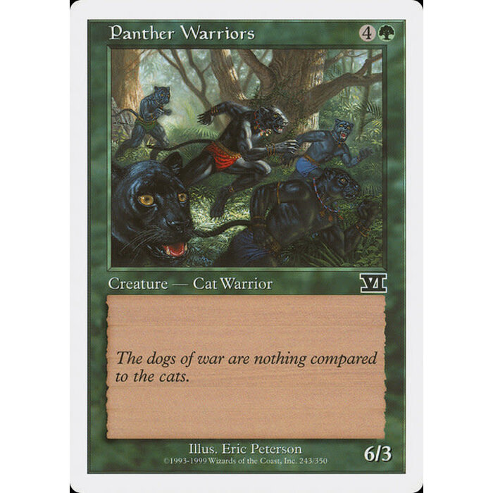 Magic: The Gathering Panther Warriors (243) Heavily Played