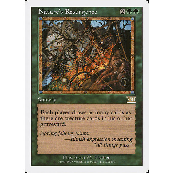 Magic: The Gathering Nature's Resurgence (242) Heavily Played