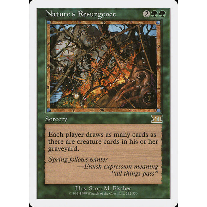 Magic: The Gathering Nature's Resurgence (242) Heavily Played