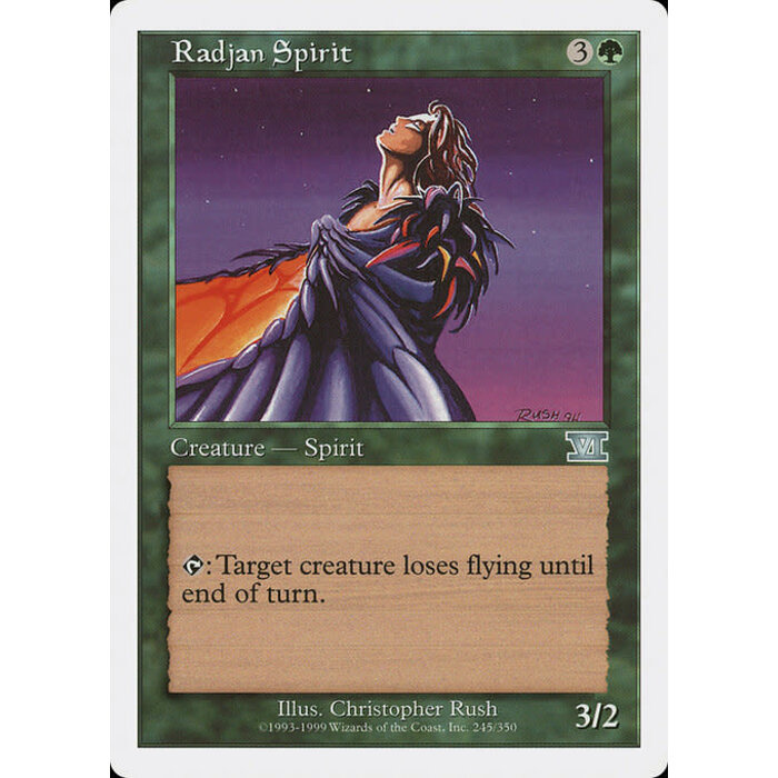 Magic: The Gathering Radjan Spirit (245) Moderately Played