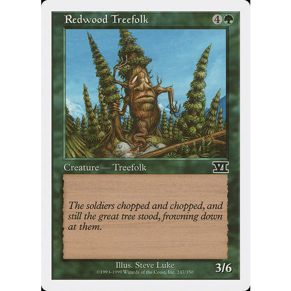 Magic: The Gathering Redwood Treefolk (247) Heavily Played