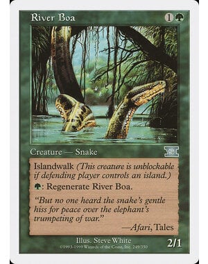 Magic: The Gathering River Boa (249) Damaged