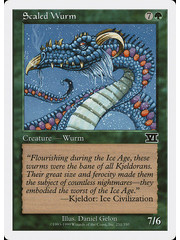 Magic: The Gathering Scaled Wurm (251) Damaged