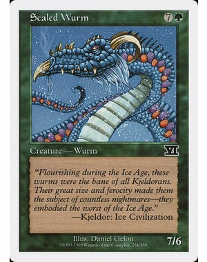 Magic: The Gathering Scaled Wurm (251) Moderately Played