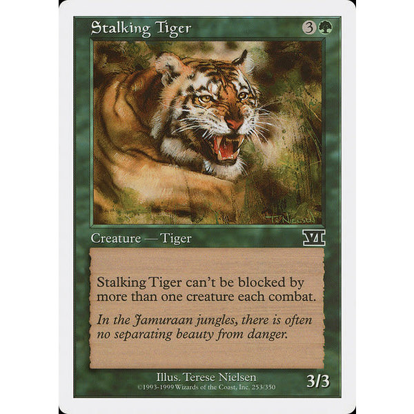 Magic: The Gathering Stalking Tiger (253) Moderately Played