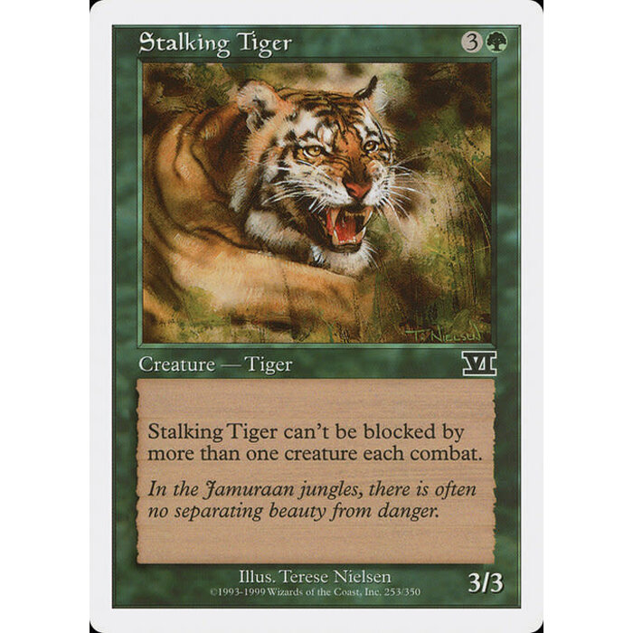 Magic: The Gathering Stalking Tiger (253) Moderately Played