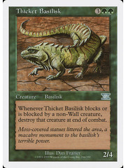 Magic: The Gathering Thicket Basilisk (256) Moderately Played