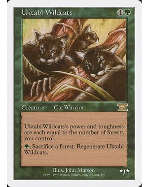 Magic: The Gathering Uktabi Wildcats (261) Moderately Played