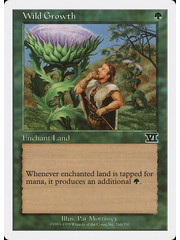 Magic: The Gathering Wild Growth (268) Moderately Played