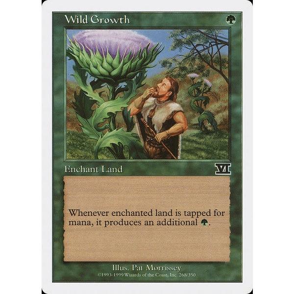 Magic: The Gathering Wild Growth (268) Moderately Played