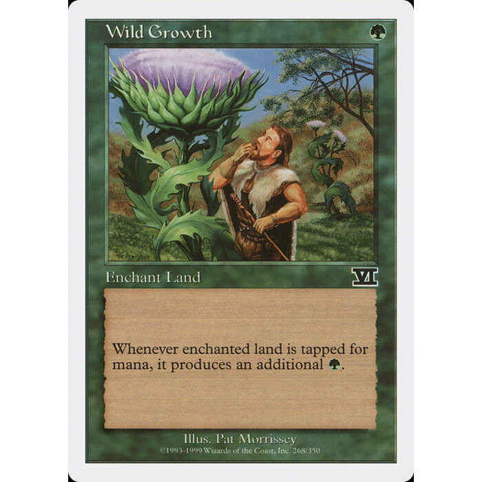 Magic: The Gathering Wild Growth (268) Moderately Played