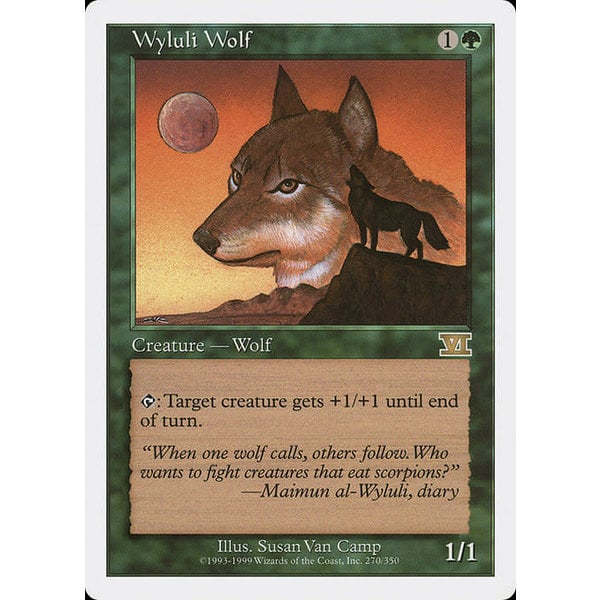 Magic: The Gathering Wyluli Wolf (270) Moderately Played