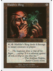 Magic: The Gathering Aladdin's Ring (271) Heavily Played