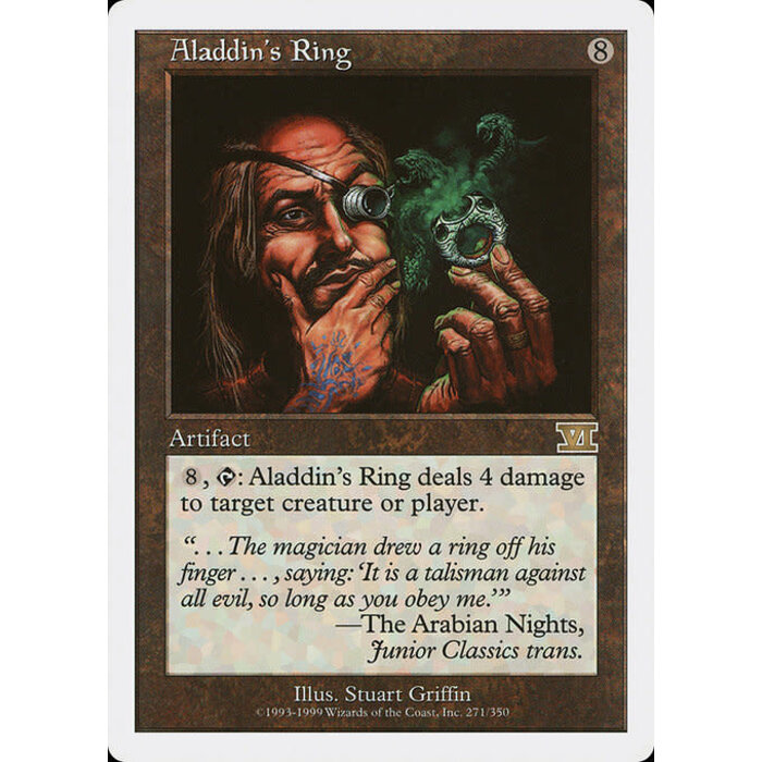 Magic: The Gathering Aladdin's Ring (271) Heavily Played