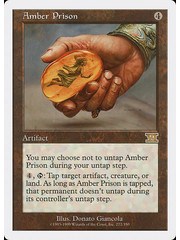 Magic: The Gathering Amber Prison (272) Moderately Played