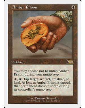 Magic: The Gathering Amber Prison (272) Moderately Played