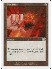Magic: The Gathering Iron Star (291) Moderately Played