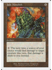 Magic: The Gathering Jade Monolith (293) Heavily Played