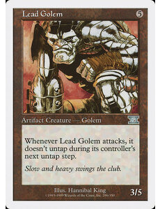 Magic: The Gathering Lead Golem (296) Damaged