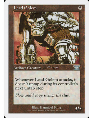 Magic: The Gathering Lead Golem (296) Damaged