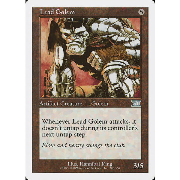 Magic: The Gathering Lead Golem (296) Damaged