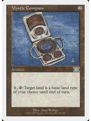 Magic: The Gathering Mystic Compass (302) Moderately Played
