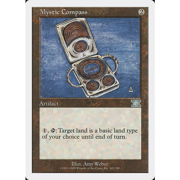 Magic: The Gathering Mystic Compass (302) Moderately Played